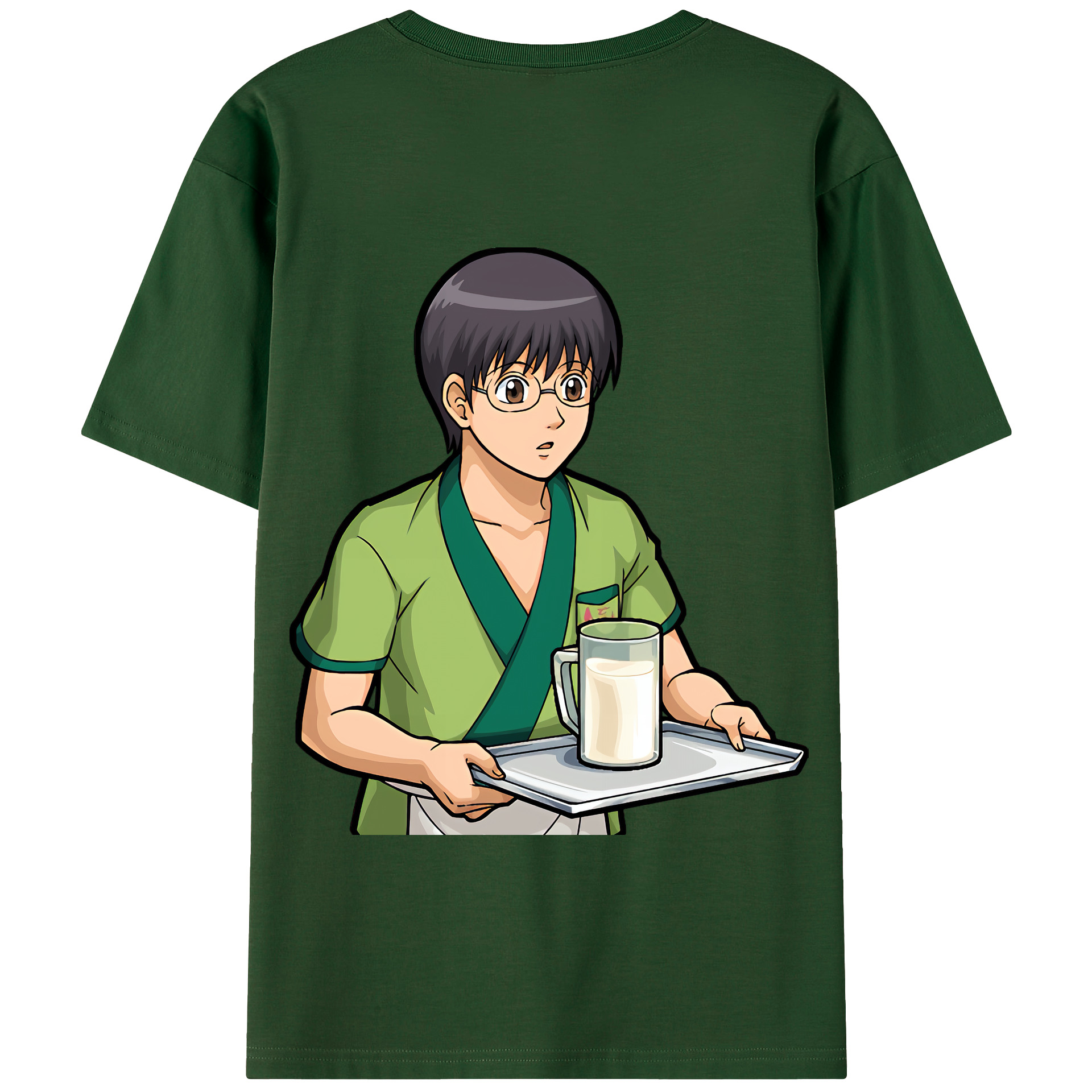 （画像用） ぎんたま 坂田銀時（さかたぎんとき） 神楽 志村新八（しむら しんぱち） GINTAMA Sakata Gintoki Kagura Shimura Shinpachi 綿100％半袖Tシャツ（背面プリント）